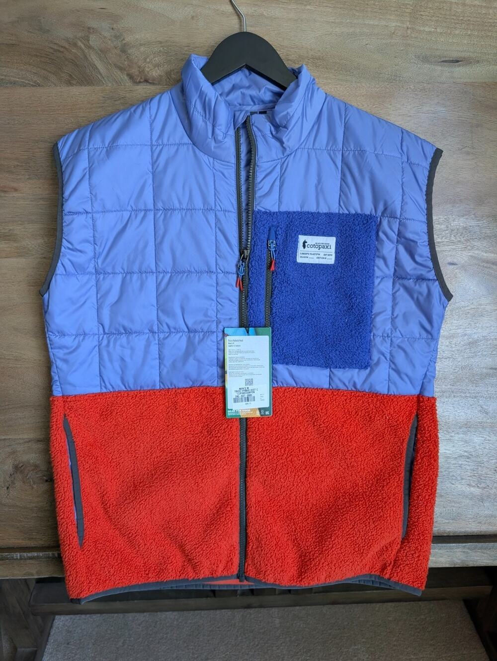 cotopaxi Purple and Red Quilted Fleece Vest